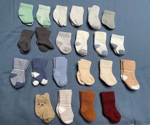 Used baby boy socks size 0-3m