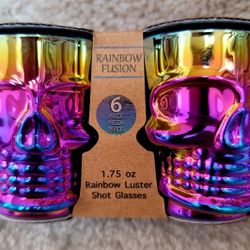 Halloween Skeleton Rainbow Shot Glasses