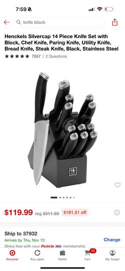 Henckels Silvercap 14 Piece Knife Set