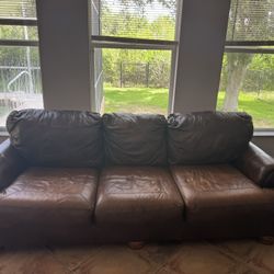 Leather Sofa For free!!