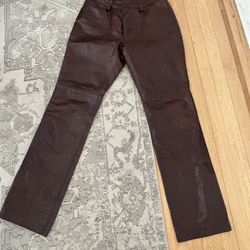 GAP genuine leather bootcut pants