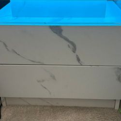 LED NIGHTSTANDS MODERN & CONTEMPORARY  WITH REMOTE CONTROL For Sale