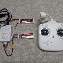 DJI Phantom Controller Charger & Batteries