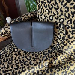 KiiN Modern Black Leather Purse by John Lewis