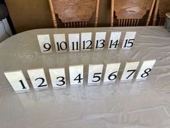 Table numbers