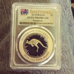 VERY RARE VERY LOW MINTAGE 2016 PROOF 1oz 9999 SILVER