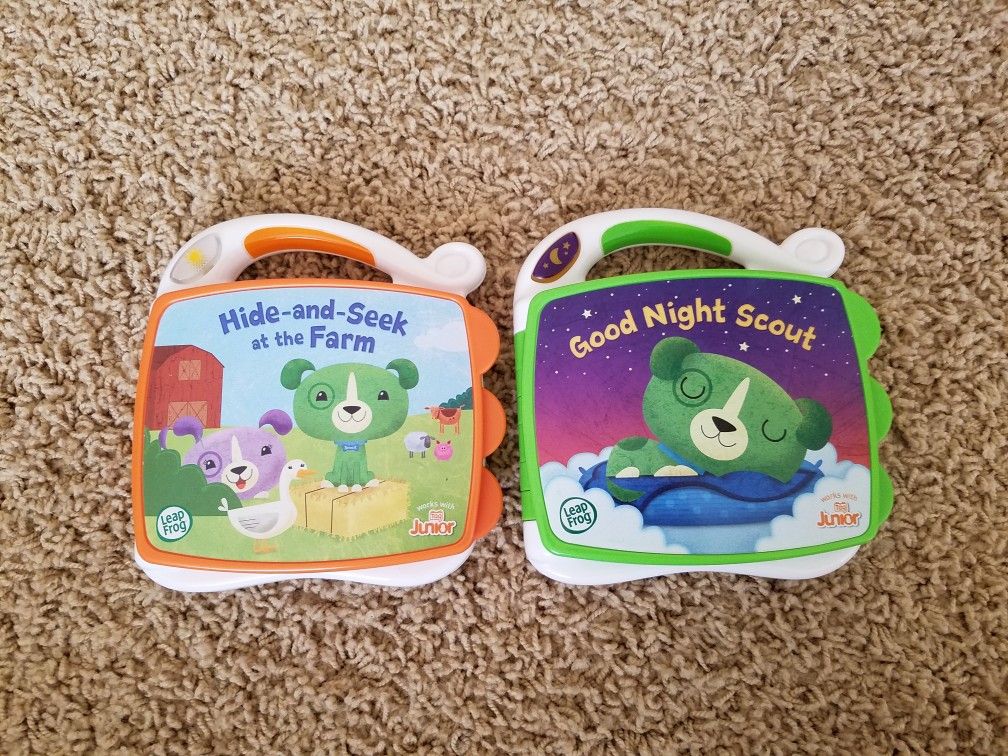 Leapfrog my first book set: Good night scout & Hide-and-seek at the farm