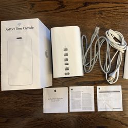 Apple AirPort Time Capsule 2TB A1470 – Factory Reset – Box & Accessories
