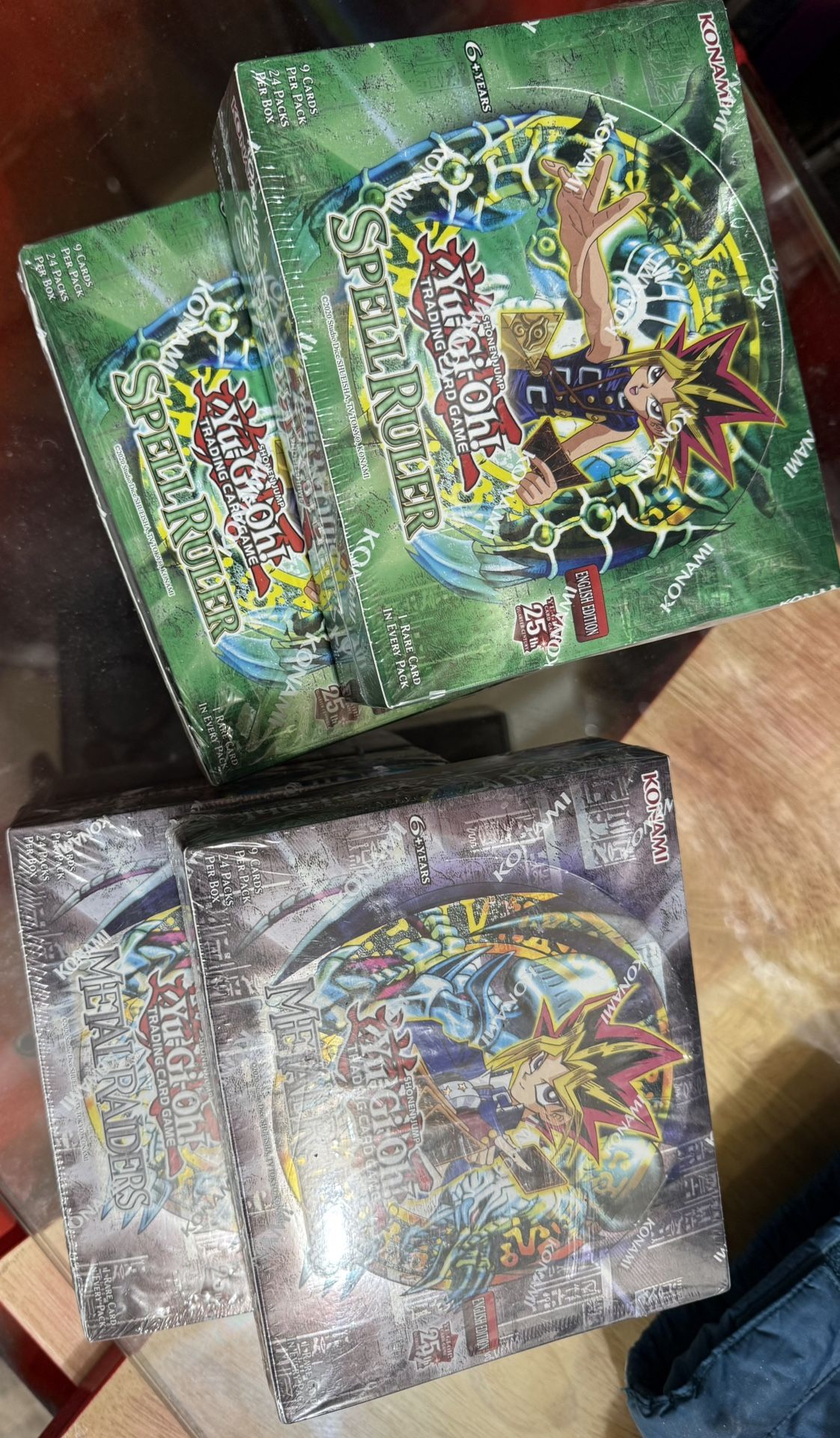 2 Boxes Each Of Spell Ruler And Metal Raiders Yugioh Retro