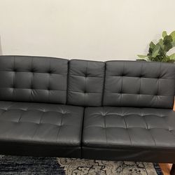 Black Futon, Couch, Bed