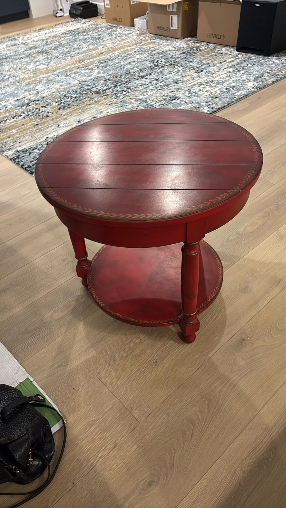 Solid Red Table