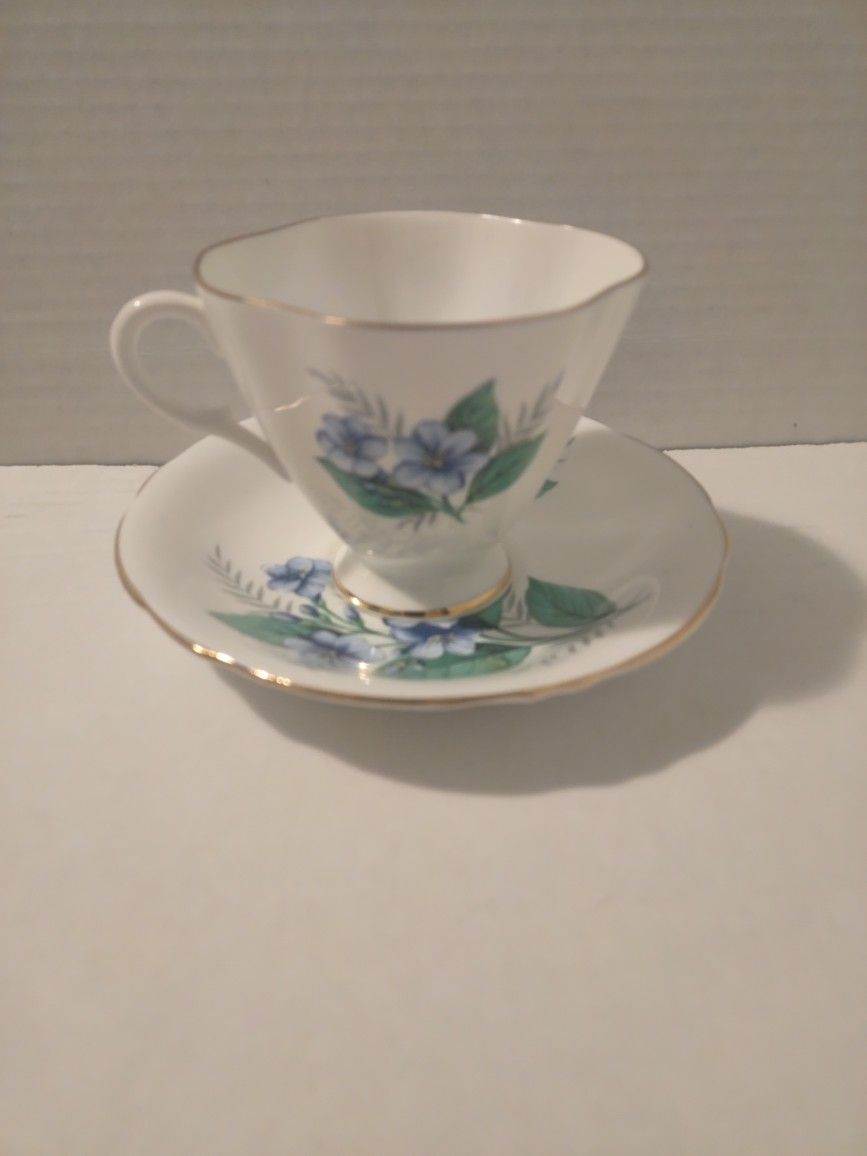 Vintage Clarence English Bone China Cup & Saucer