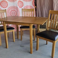 Dining Set, Brown & Black