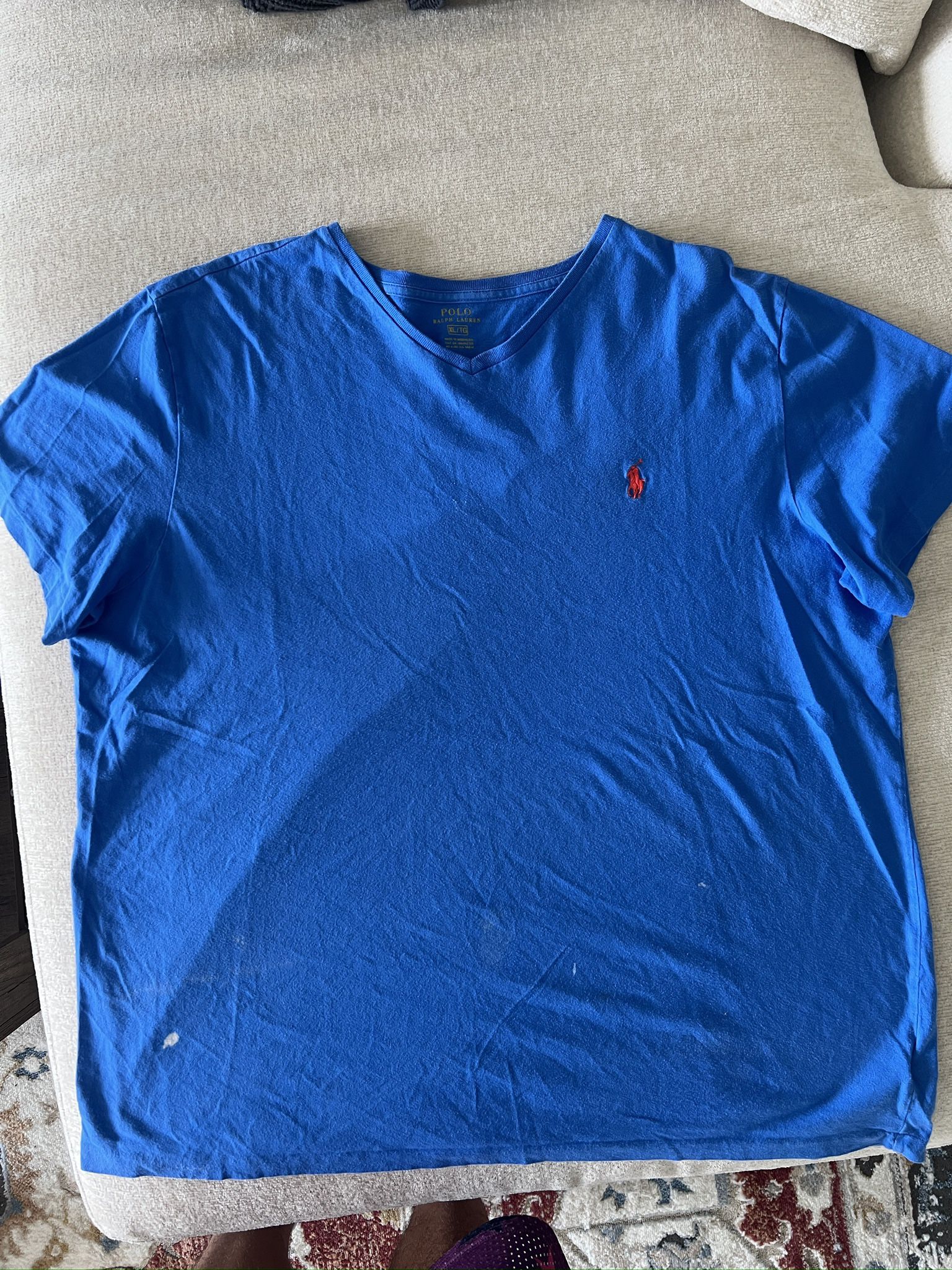 Polo Ralph Lauren Blue Red Shirt Size XL