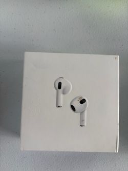 Apple AirPods (3rd generation) with Lightning Charging Case.