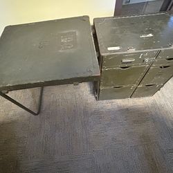 Old School Military Field Desk 