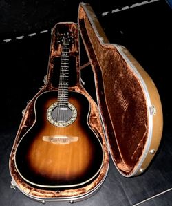 Vintage OVATION Acoustic Guitar 40 IN 6 String Model No. #112-1 W/CASE