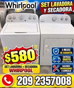 Lavadora y secadora Whirlpool Washer and Dryer Set