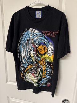 Warren Lotas Miami Heat T- shirt Collab Size Medium