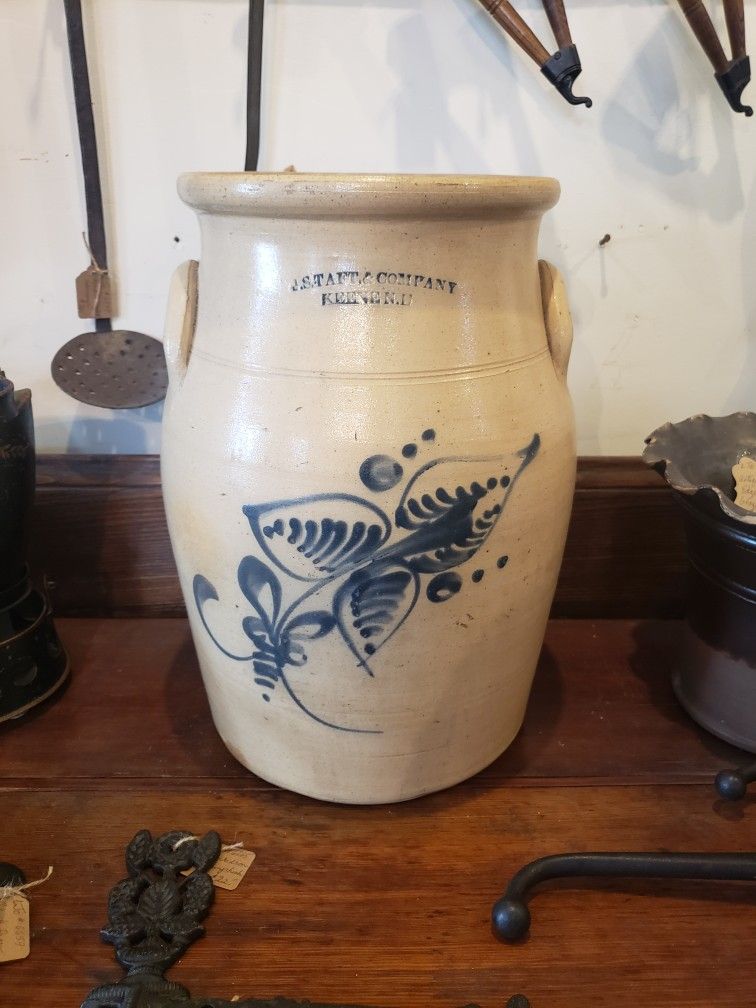 J. S. Taft & Company Stoneware Butter Churn