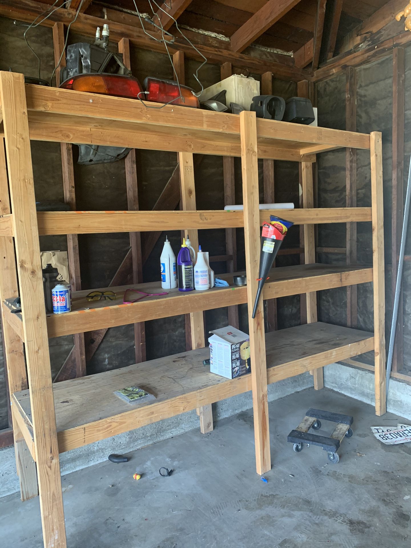 Garage shelves
