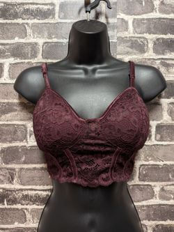 Burgundy bralette size S
