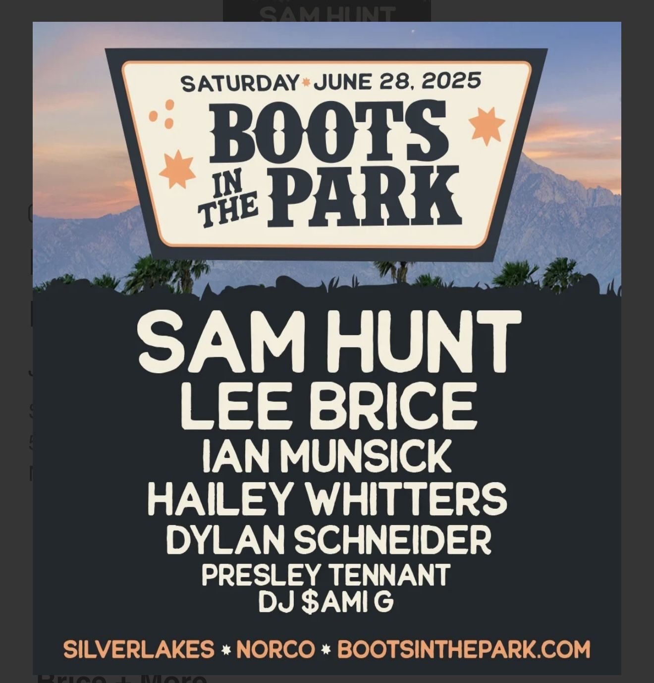 Boots In The Park - Norco, CA