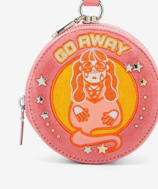 Harry Potter Moaning Myrtle Coin Purse Portrait Tonal Pink Embroidered