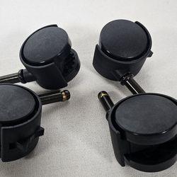 New 4Pk Caster Brake M8 Black