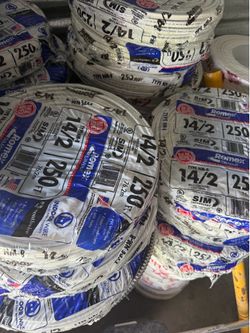 14/2 romex wire 250ft copper electric cable new (price of each and FIRM)