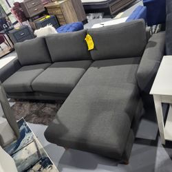 NEW SECTIONAL GRAY FABRIC 115x60