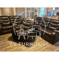 SALAS DE PIEL A DESCUENTO DE BODEGA! 3 PAGOS MENSUALES! INSTALACIÓN Y ENTREGA EL MISMO DÍA 