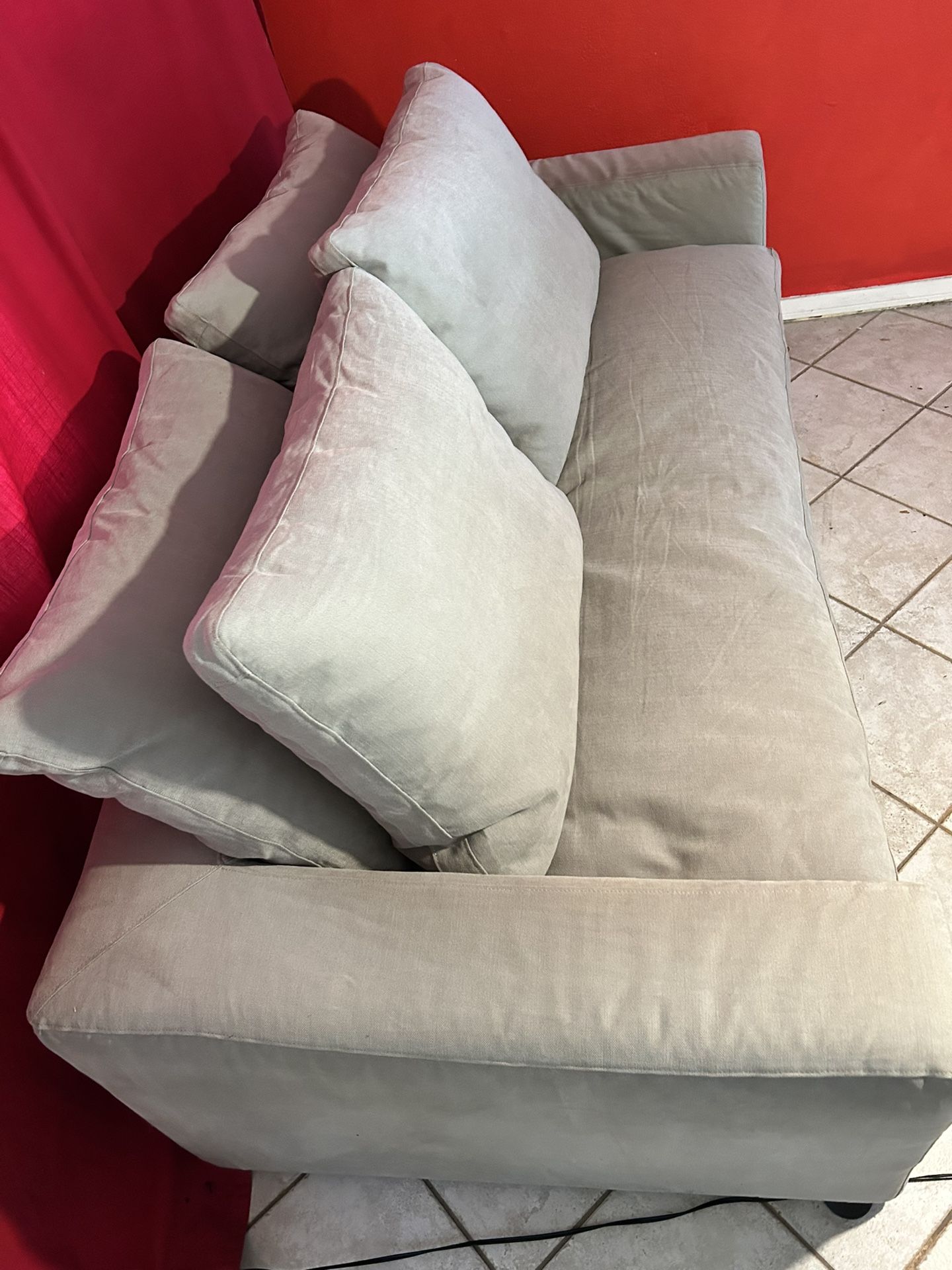 Restoration Hardware Gray Sofa Couch