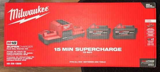 Milwaukee 48-59-1866 M18 Battery Super Charger Dual Bay Starter Kit - NEW