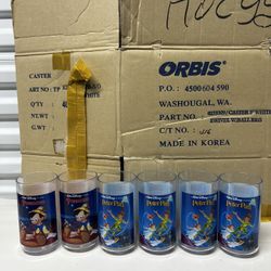 Vintage Disney Peter Pan Burger King Coca-Cola Collectible Cups 1994, #4 and #6
