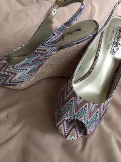 Multi color wedges. New.