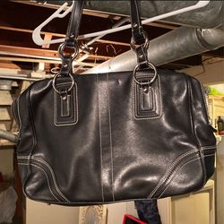 Black Leather Coach bag