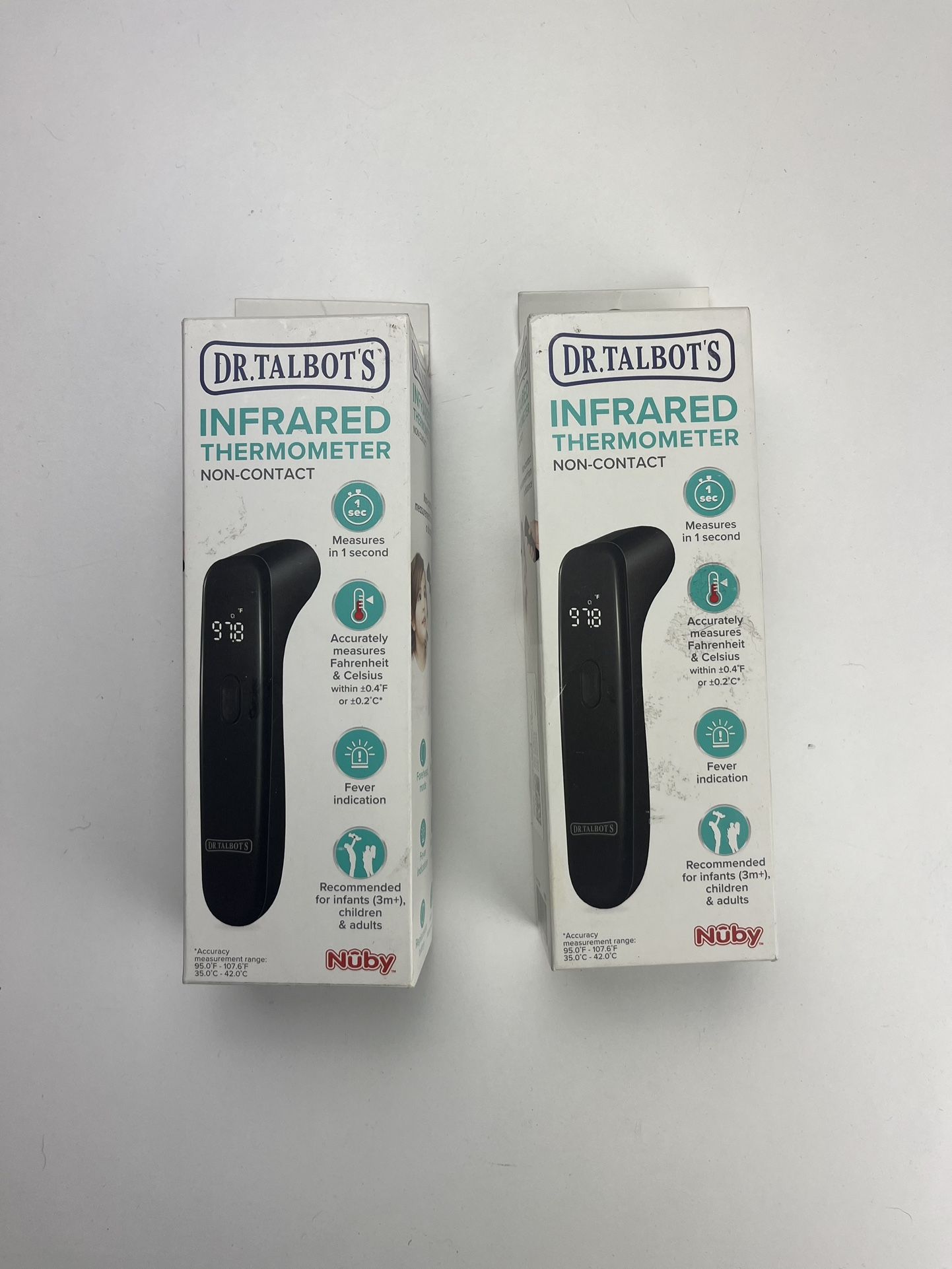 set of 2 Infrared thermometers by Dr.Talbots brand new