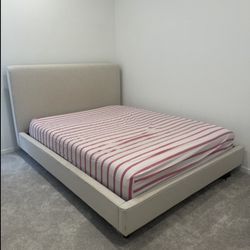 QUEEN BED FRAME AND MATTRESS