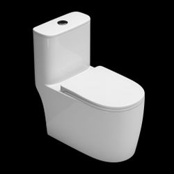 New toilet.                                                                                                   Bathroom vanity