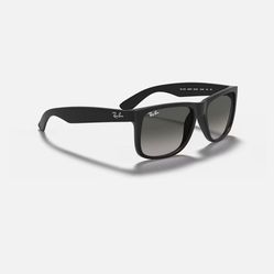 A STEAL RAYBAN JUSTIN CLASSIC RUBBER BLACK BEST SELLER Case Incl