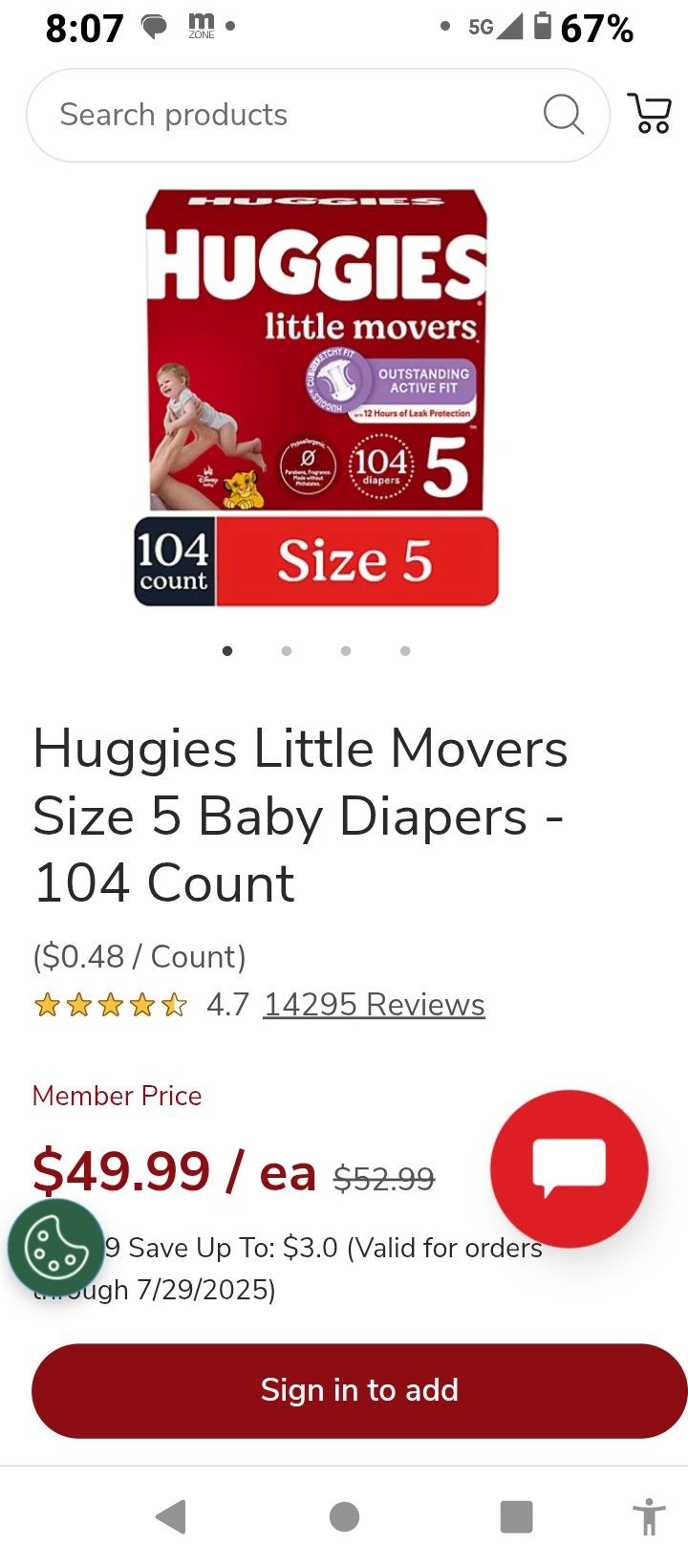 Size 5 Huggies