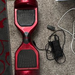 Red Hoverboard With Charger And Key 