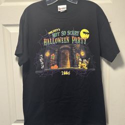 Walt Disney World T-Shirt 2006 Mickey’s Not So Scary Halloween Party Med Black