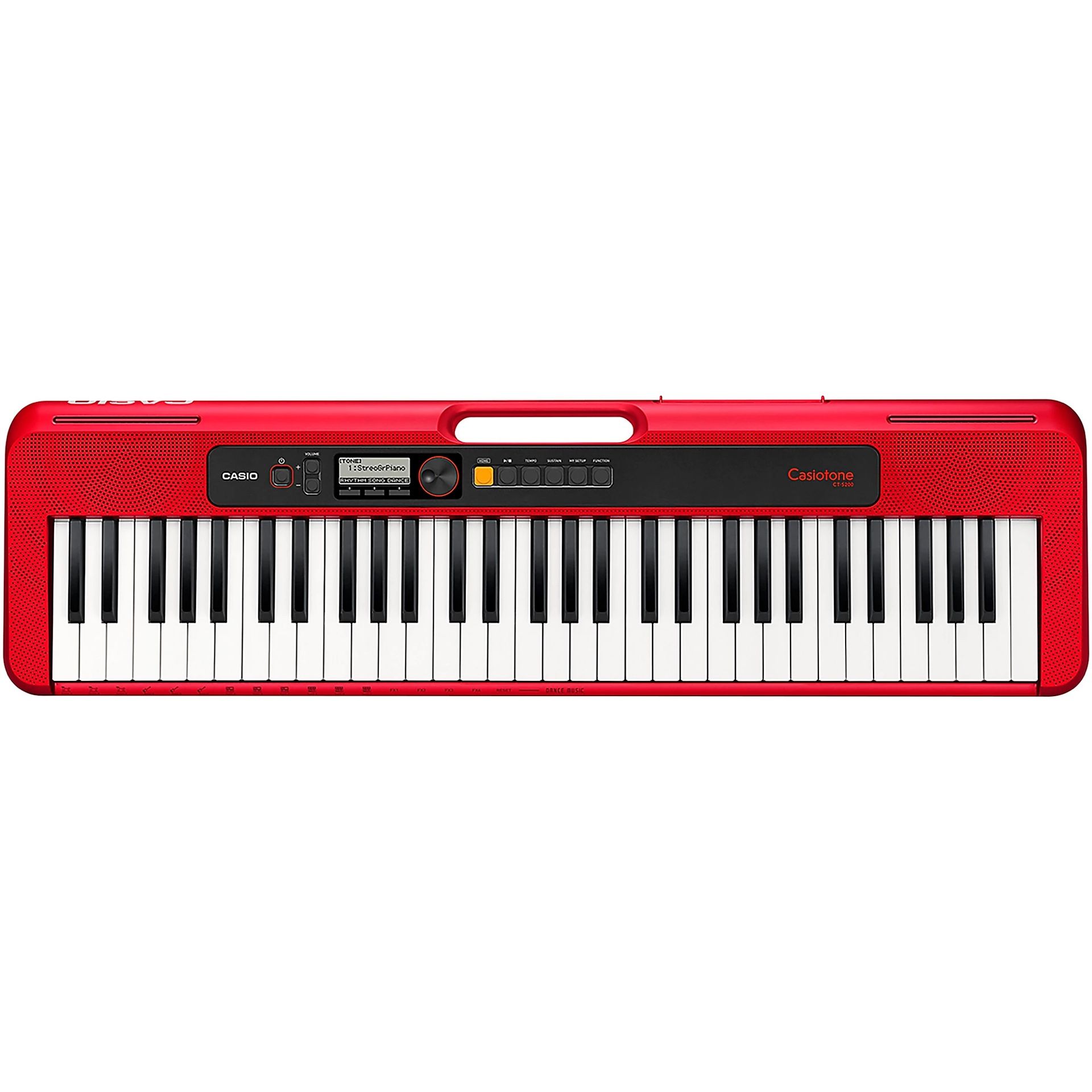 Casio Casiotone CT-S200 61-Key Digital Keyboard Red
