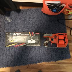 Unopened Electric Flying Helicopter And Nerf Flipfury 