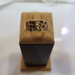 10k Solid Gold Nugget Ring Sz10