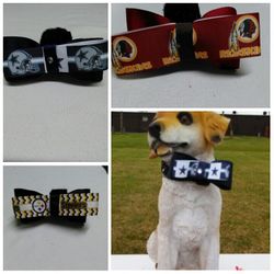 Nfl dog collar bowtie