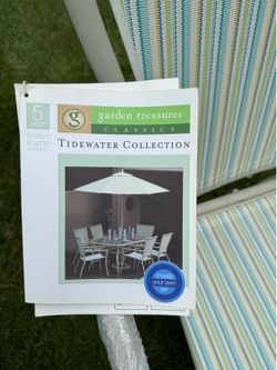 4 New in plastic wrap deck chairs