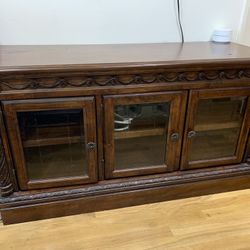 Wooden Display Glass Cabinet